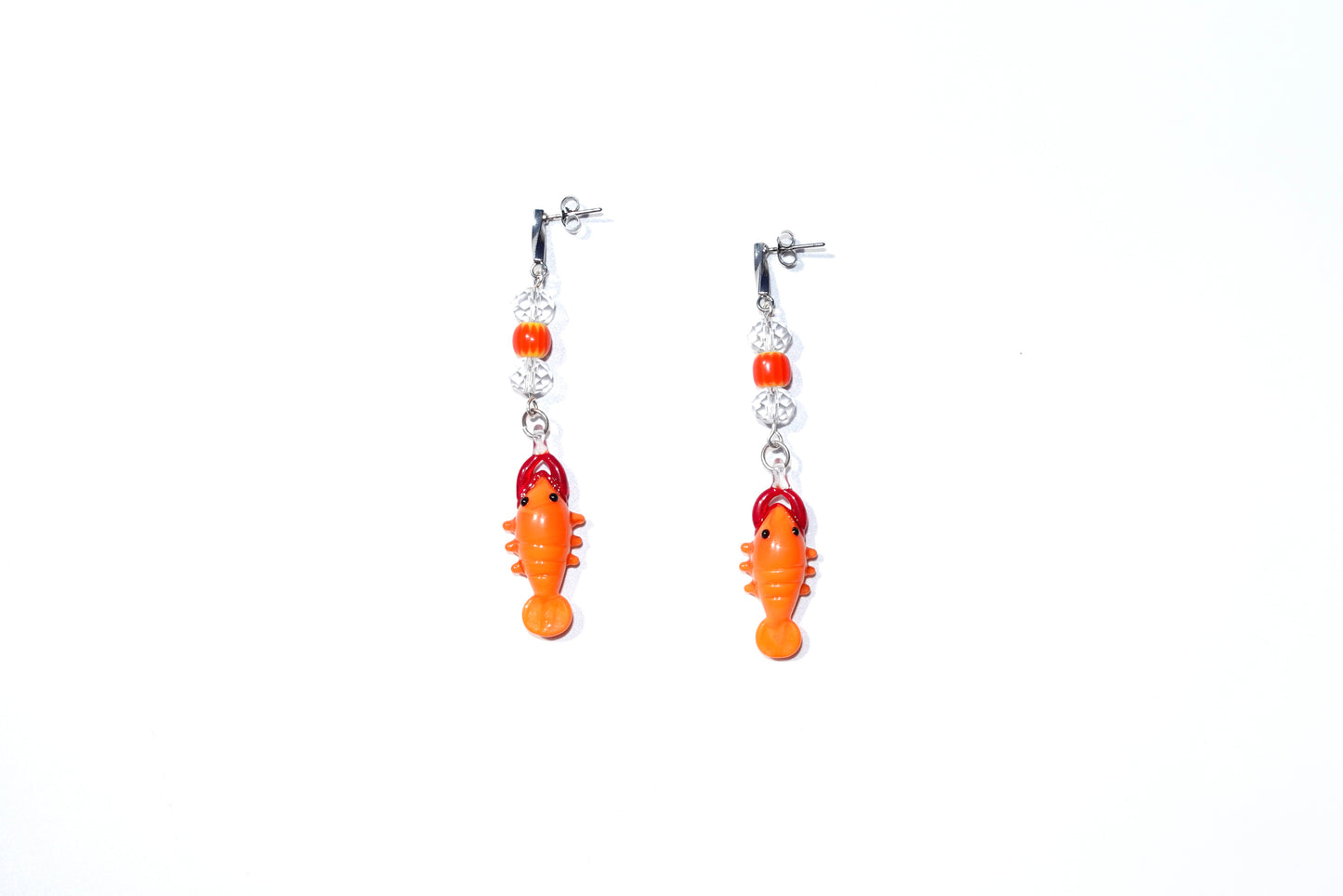 Murano Lobster Earrings