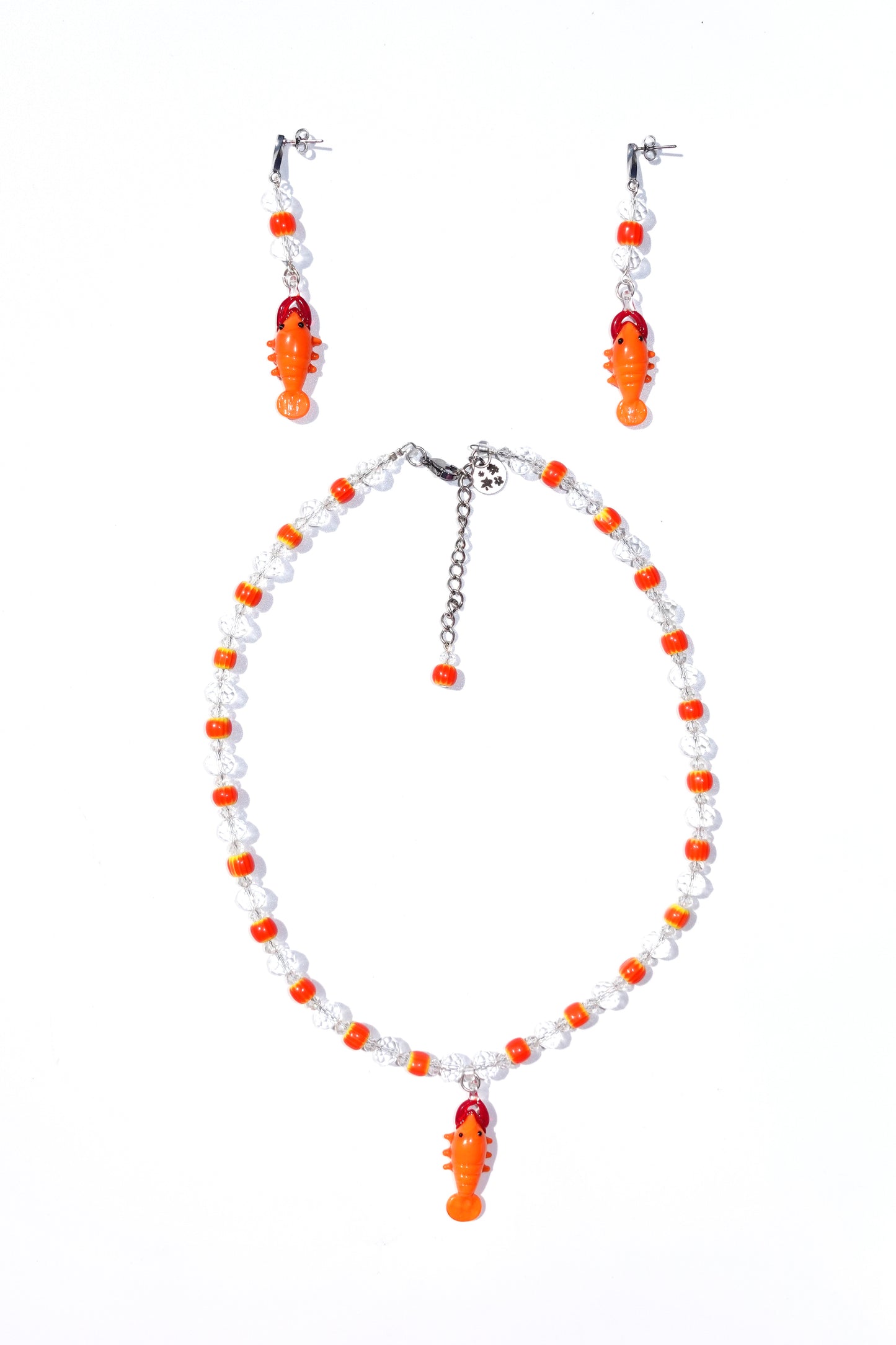 Murano Lobster Earrings