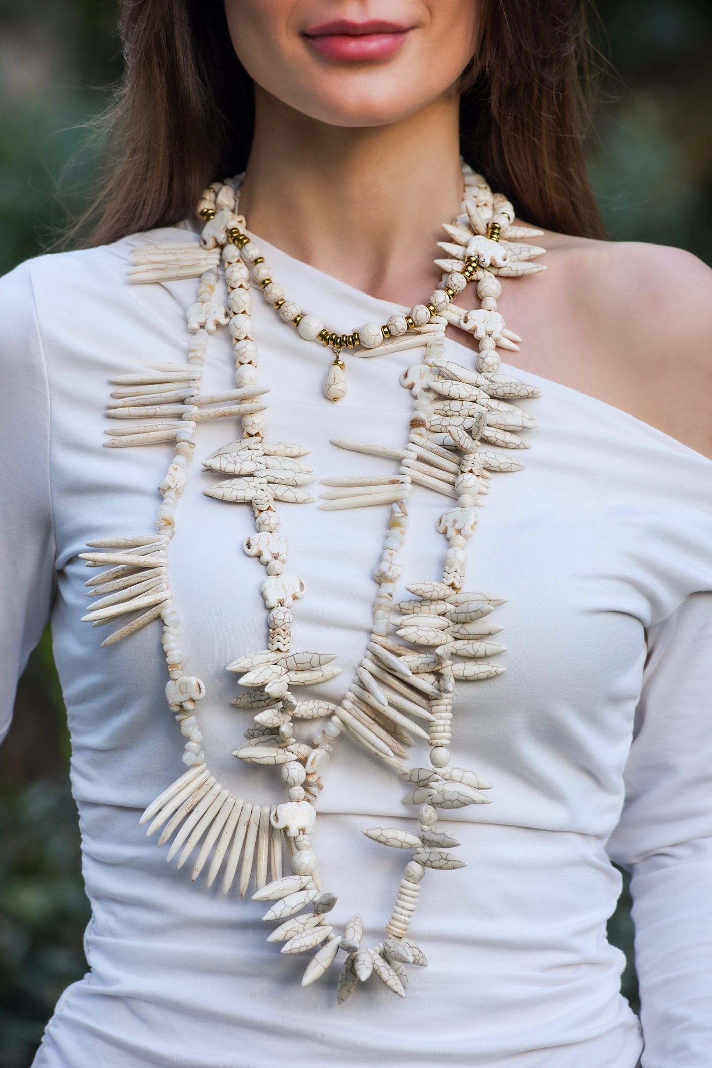 White Howlite Necklace