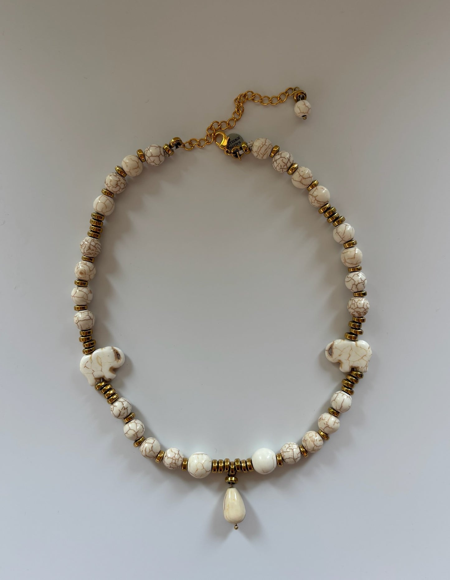 White Howlite Necklace