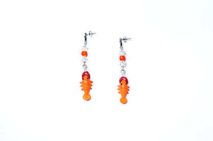 Murano Lobster Earrings