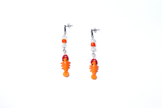 Murano Lobster Earrings