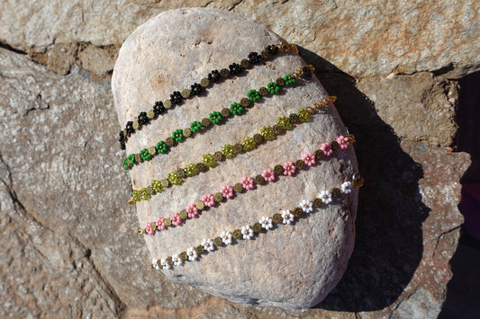 Hematite Bloom Bracelet