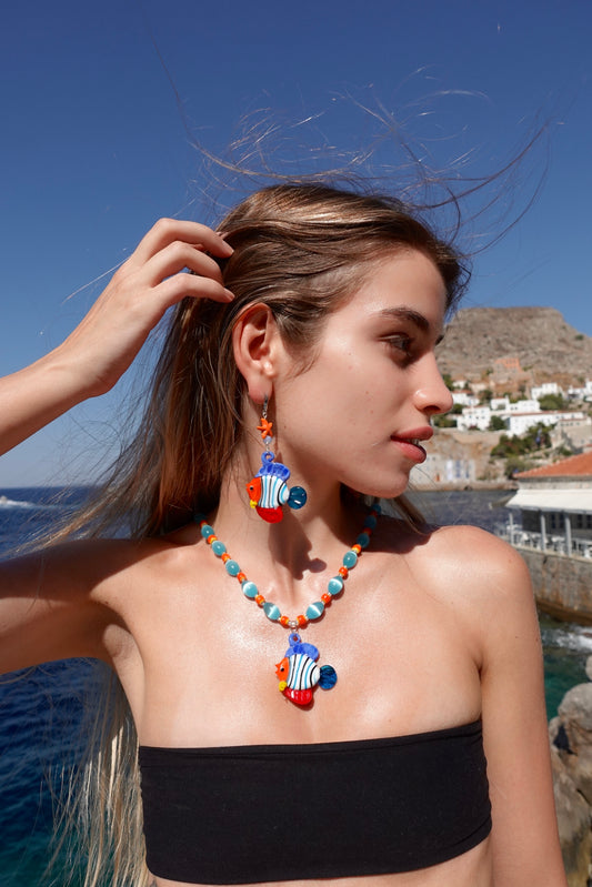 Murano Fish Necklace